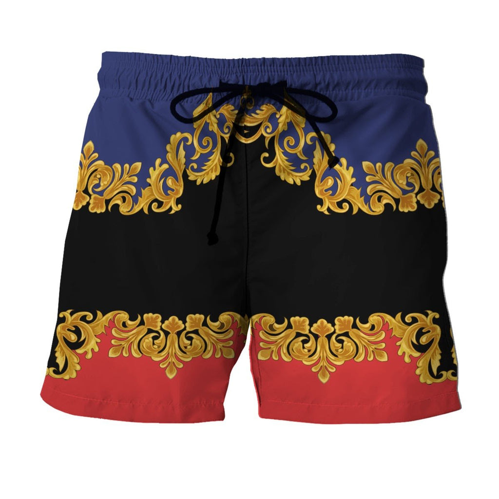 The Black Bull Of Clarence Hawaiian Shirt Shorts / S Hp353