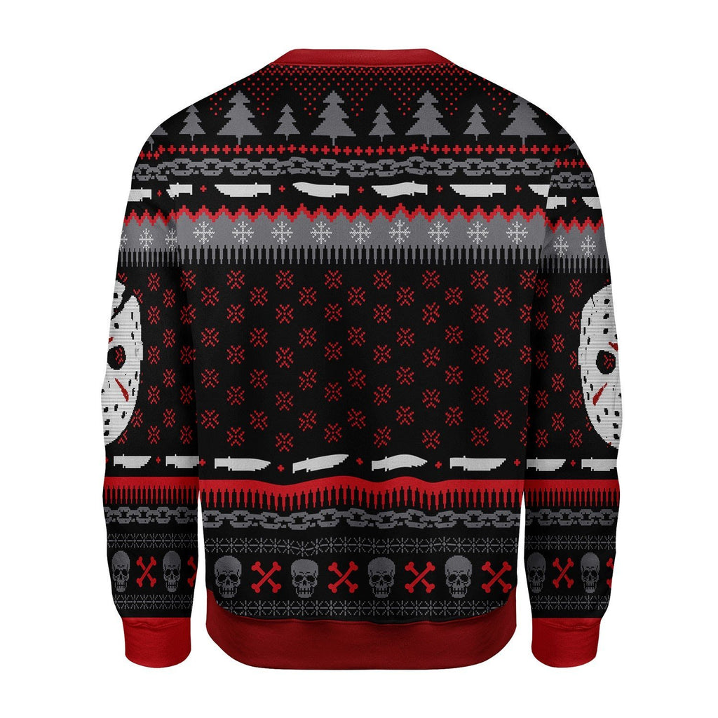 Gearhomies Christmas Unisex Sweater Friday the 13th Christmas 3D Apparel