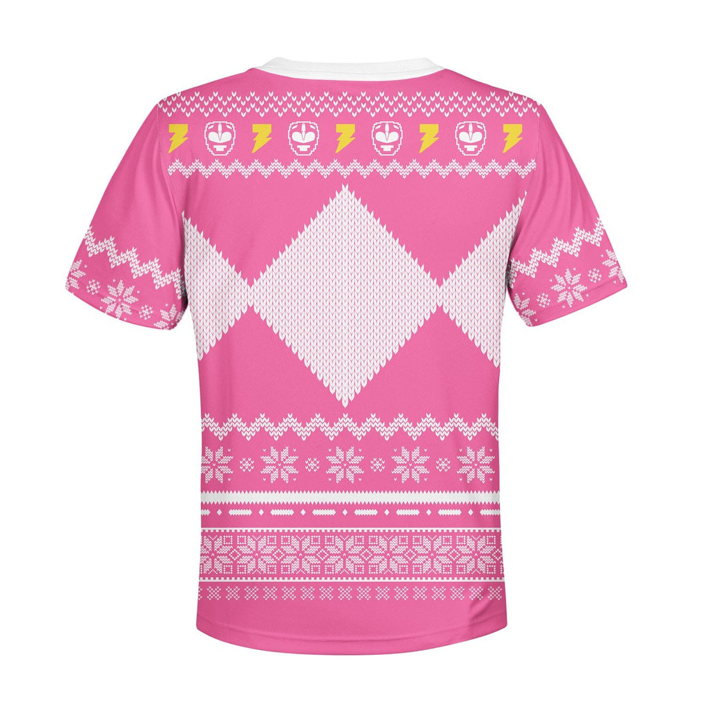 Gearhomies Unisex Kid Tops Pullover Sweatshirt Pink Mighty3D Apparel