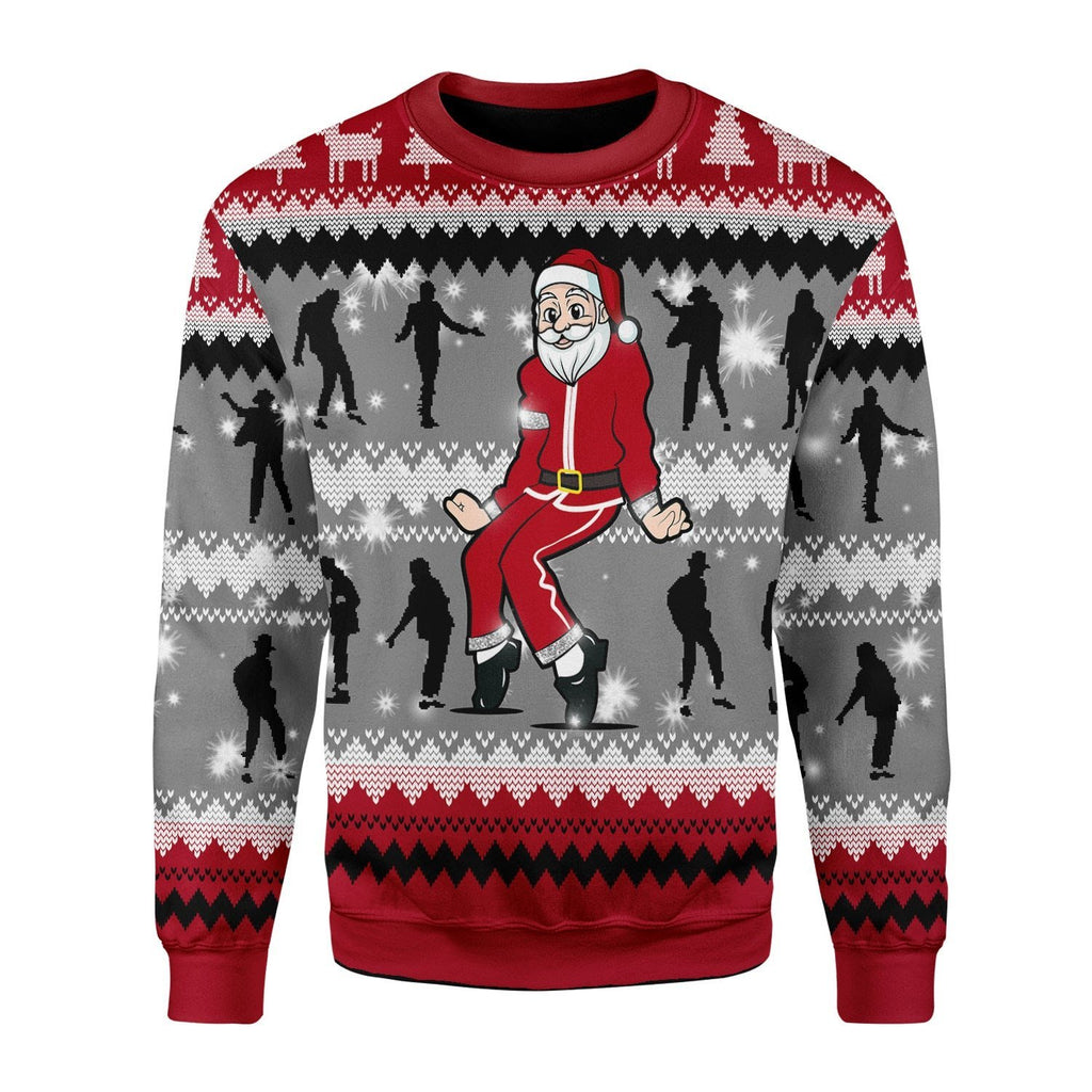 Gearhomies Christmas Unisex Sweater Dancing Michael Jackson Poses Ugly Christmas 3D Apparel