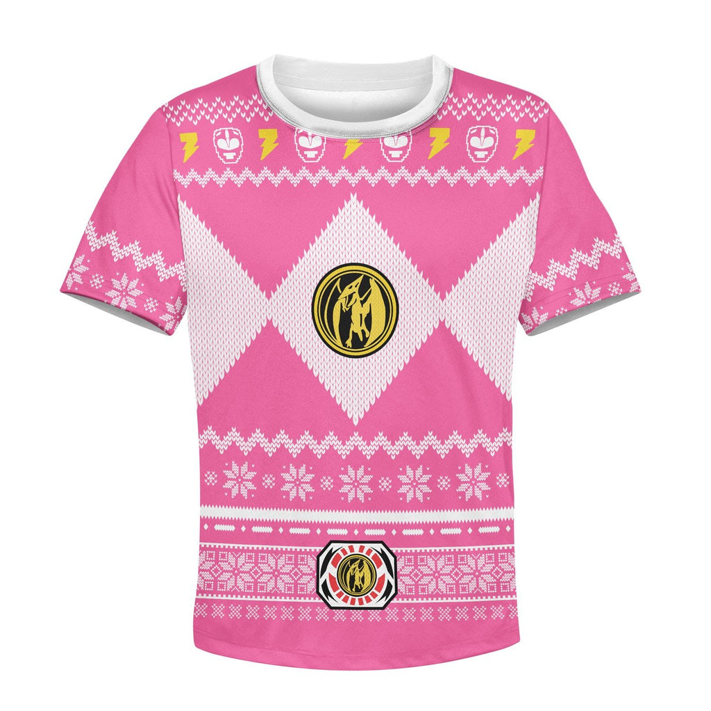 Gearhomies Unisex Kid Tops Pullover Sweatshirt Pink Mighty3D Apparel