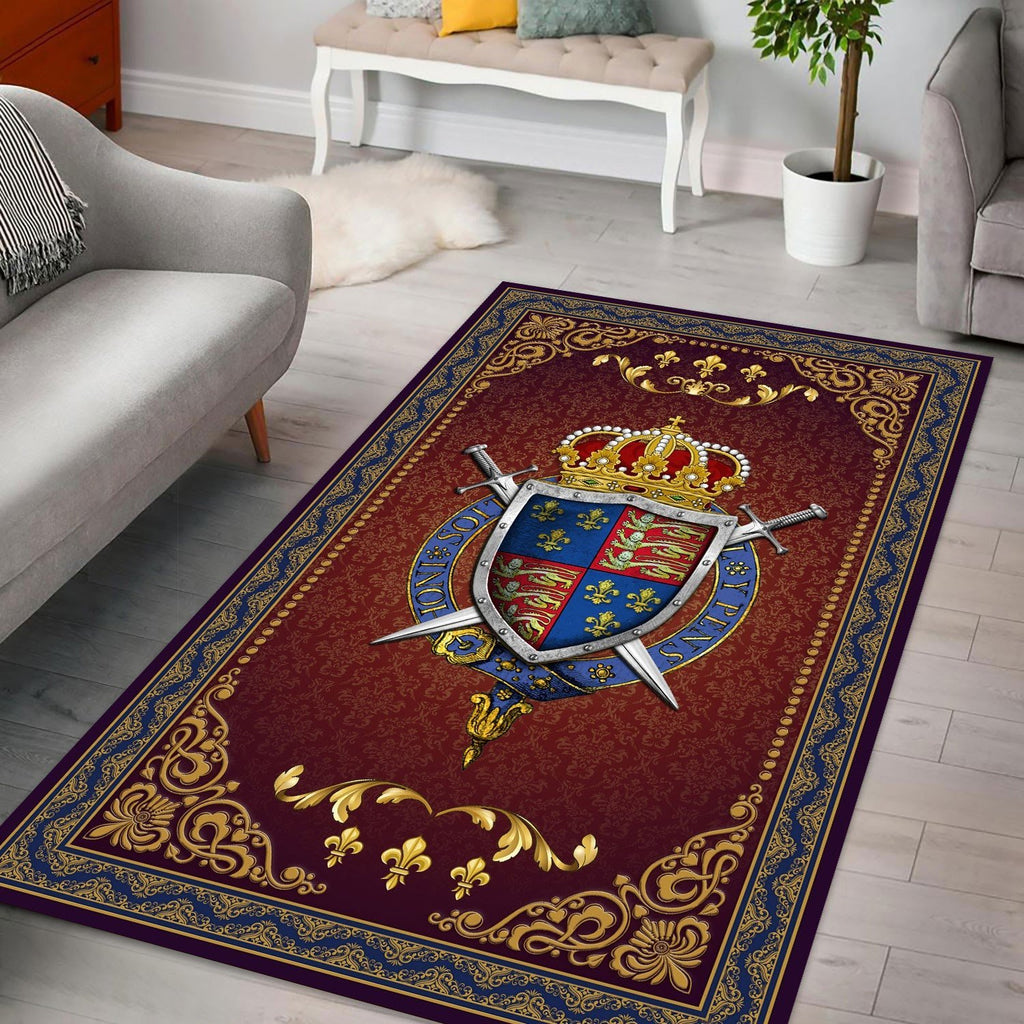 Henry V Coat Of Arms Rug / Small (3 X 5 Feet - 35 59 Inches) Qm1423
