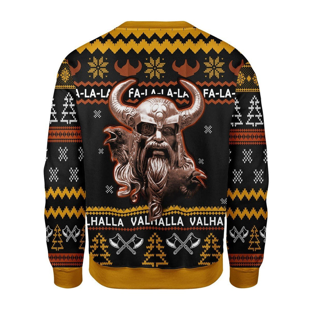 Gearhomies Christmas Unisex Sweater Odin Valhalla 3D Apparel