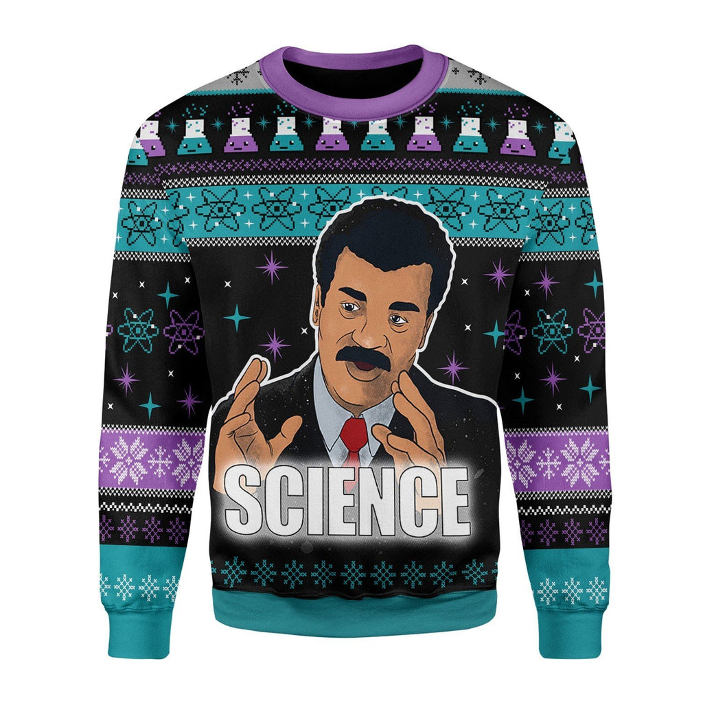 Gearhomies Christmas Unisex Sweater Science Is True Whether Or Not You Believe 3D Apparel