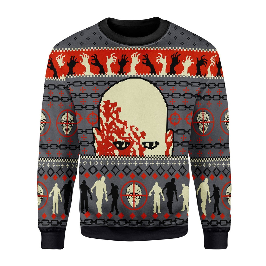 Gearhomies Christmas Unisex Sweater Dawn The Dead Christmas Ugly 3D Apparel