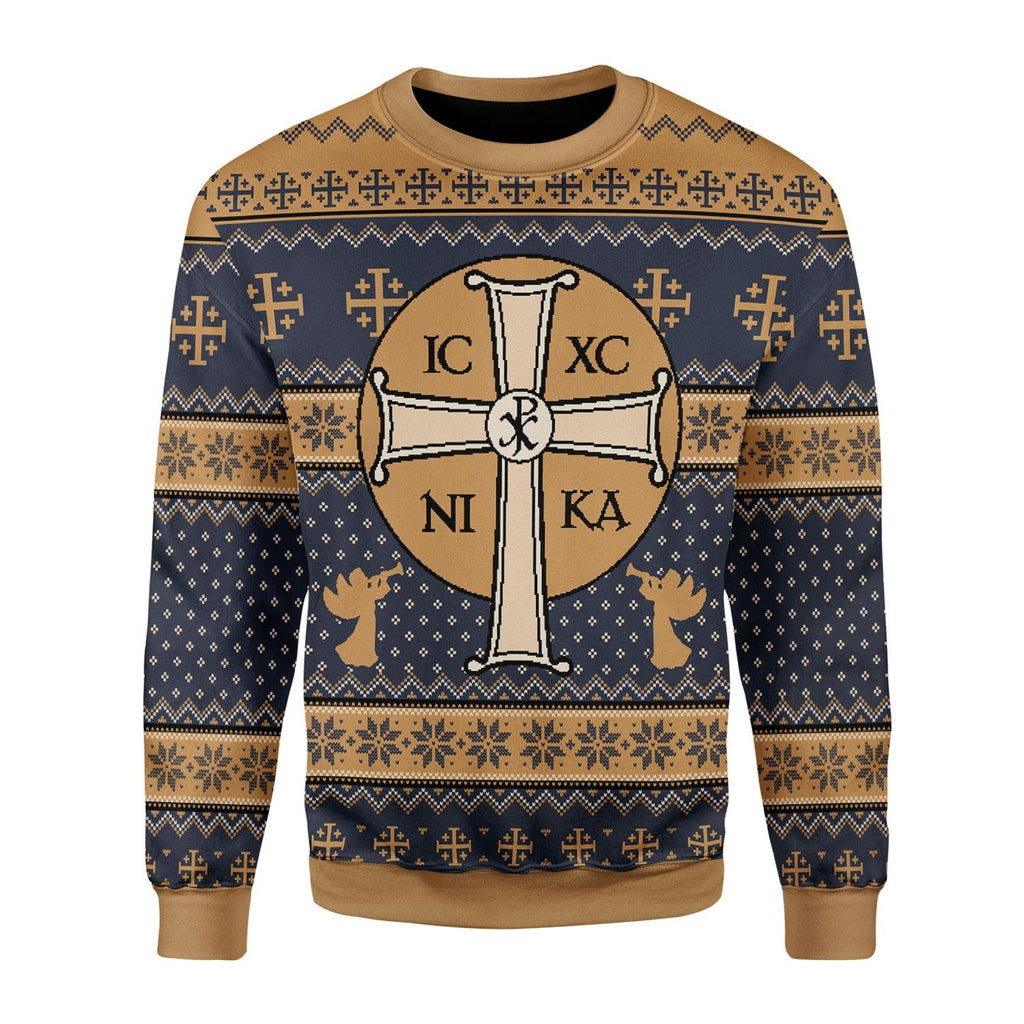Gearhomies Christmas Unisex Sweater Jesus IC XC Christmas 3D Apparel
