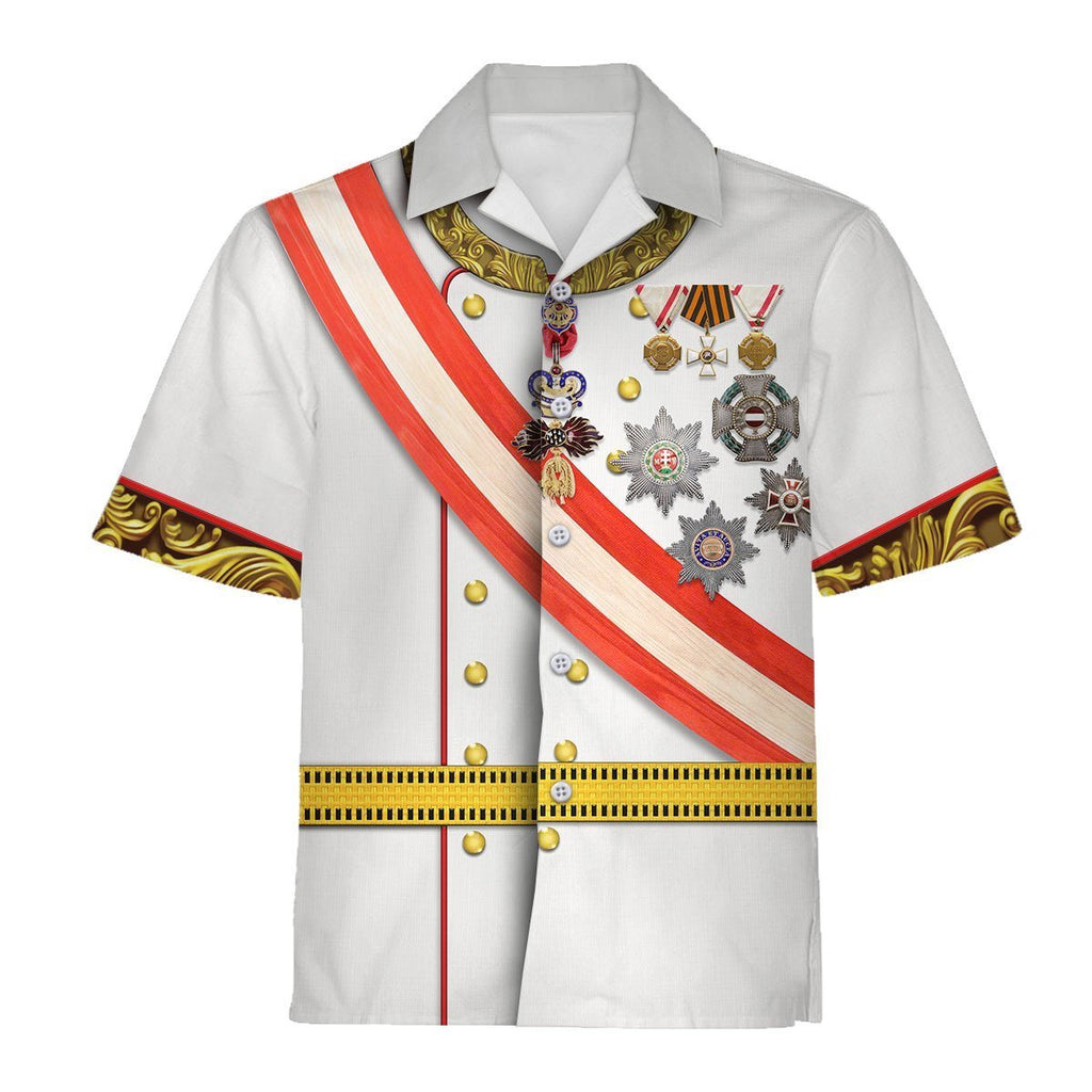 Emperor Franz Joseph I Austria Hawaiian Shirt / S Qm723