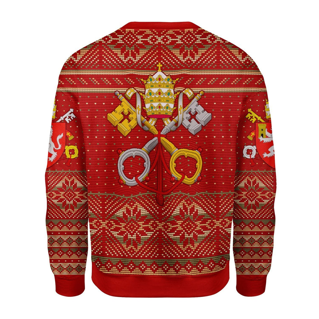 Gearhomies Christmas Unisex Sweater Pope Leo XII Coat of Arms 3D Apparel