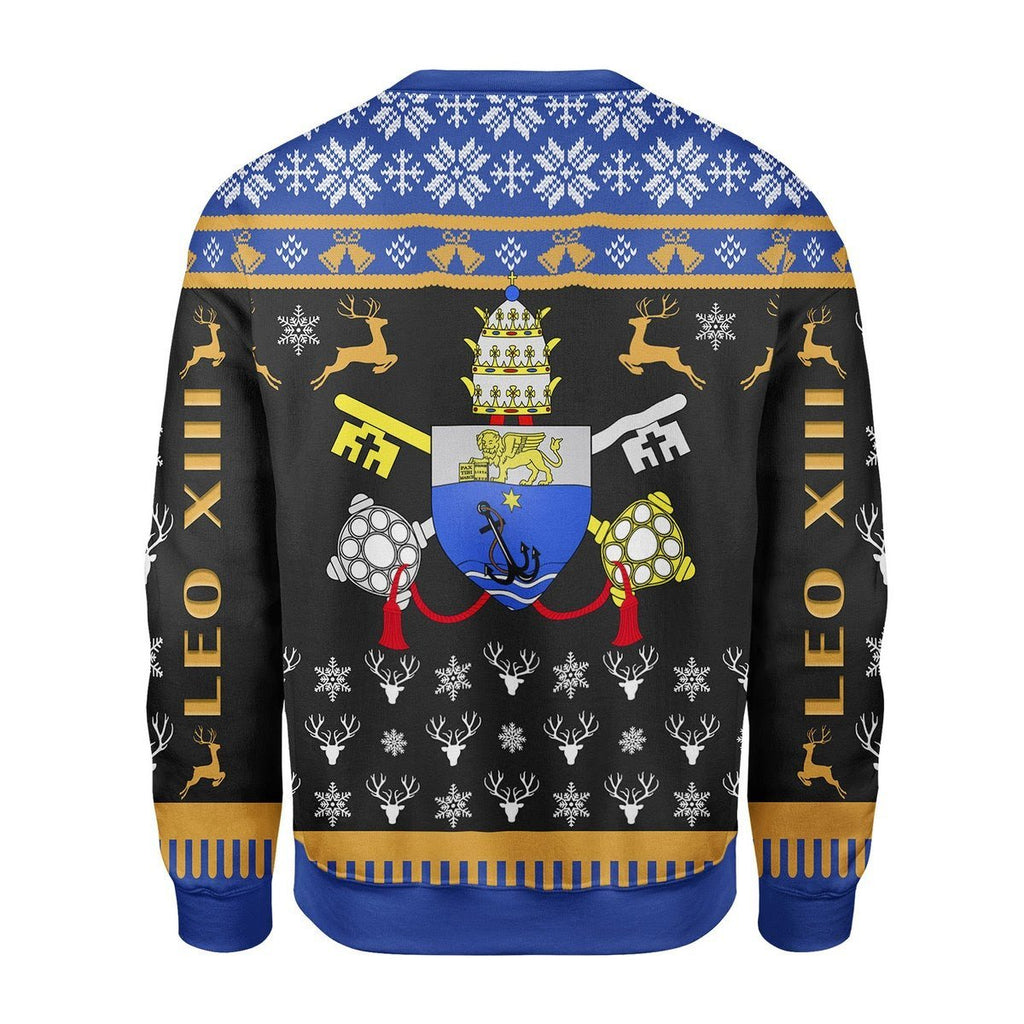 Gearhomies Christmas Unisex Sweater Pope Pius X Coat of Arms 3D Apparel