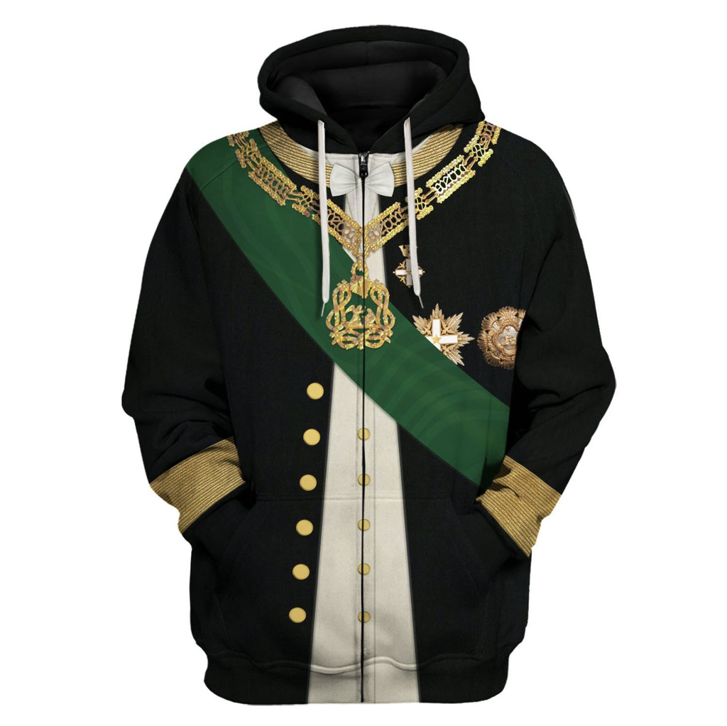 Count Camillo Benso Di Cavour The First Prime Minister Of Unified Italy Zip Hoodie / S Vn374