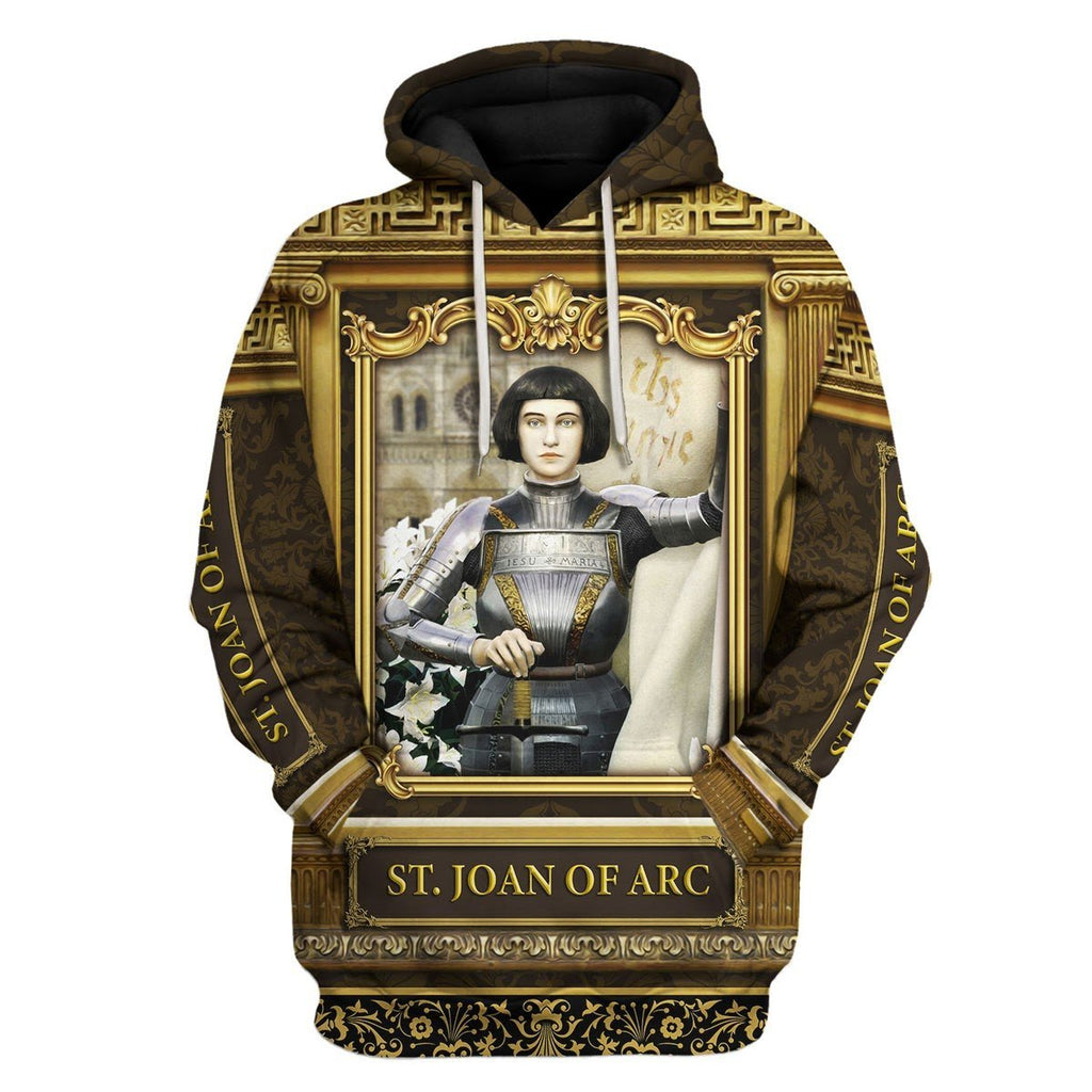 Customspig Unisex Tracksuit Hoodies Pullover Sweatshirt Joan of Arc  Historical 3D Apparel