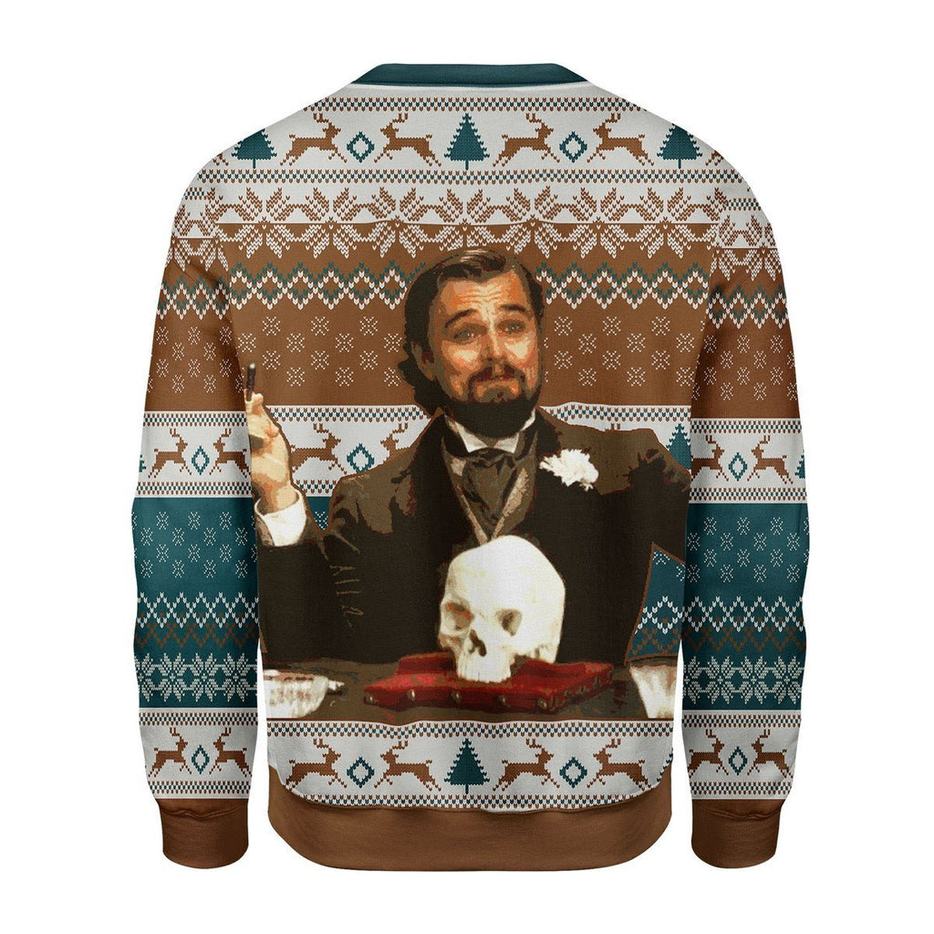 Gearhomies Christmas Unisex Sweater Leo DiCaprio Django Unchained Merry Chrismas 3D Apparel