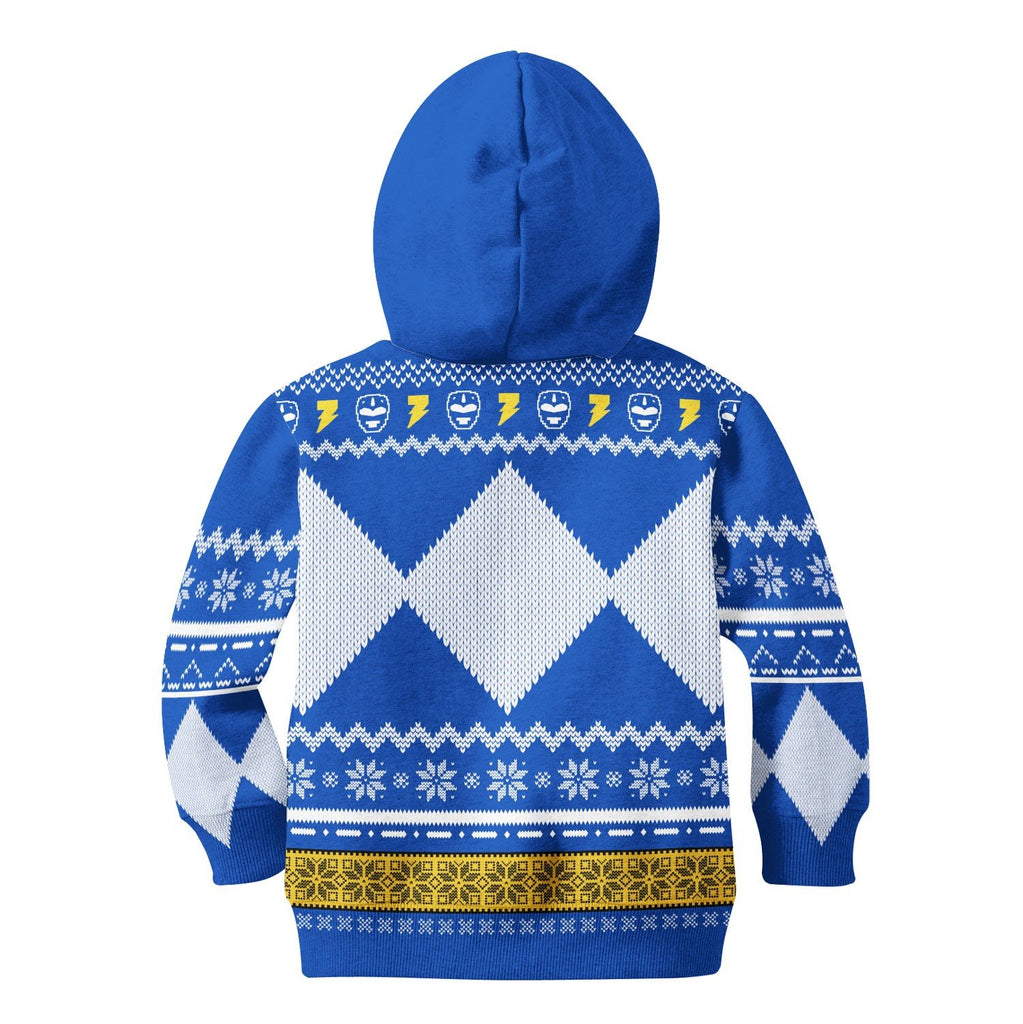 Gearhomies Unisex Kid Tops Pullover Sweatshirt Blue Mighty3D Apparel