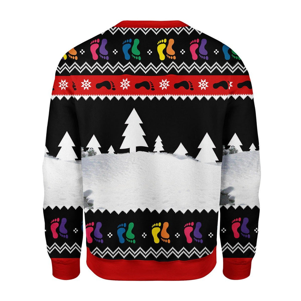 Gearhomies Christmas Unisex Sweater LGBTQ+ Bigfoot 3D Apparel