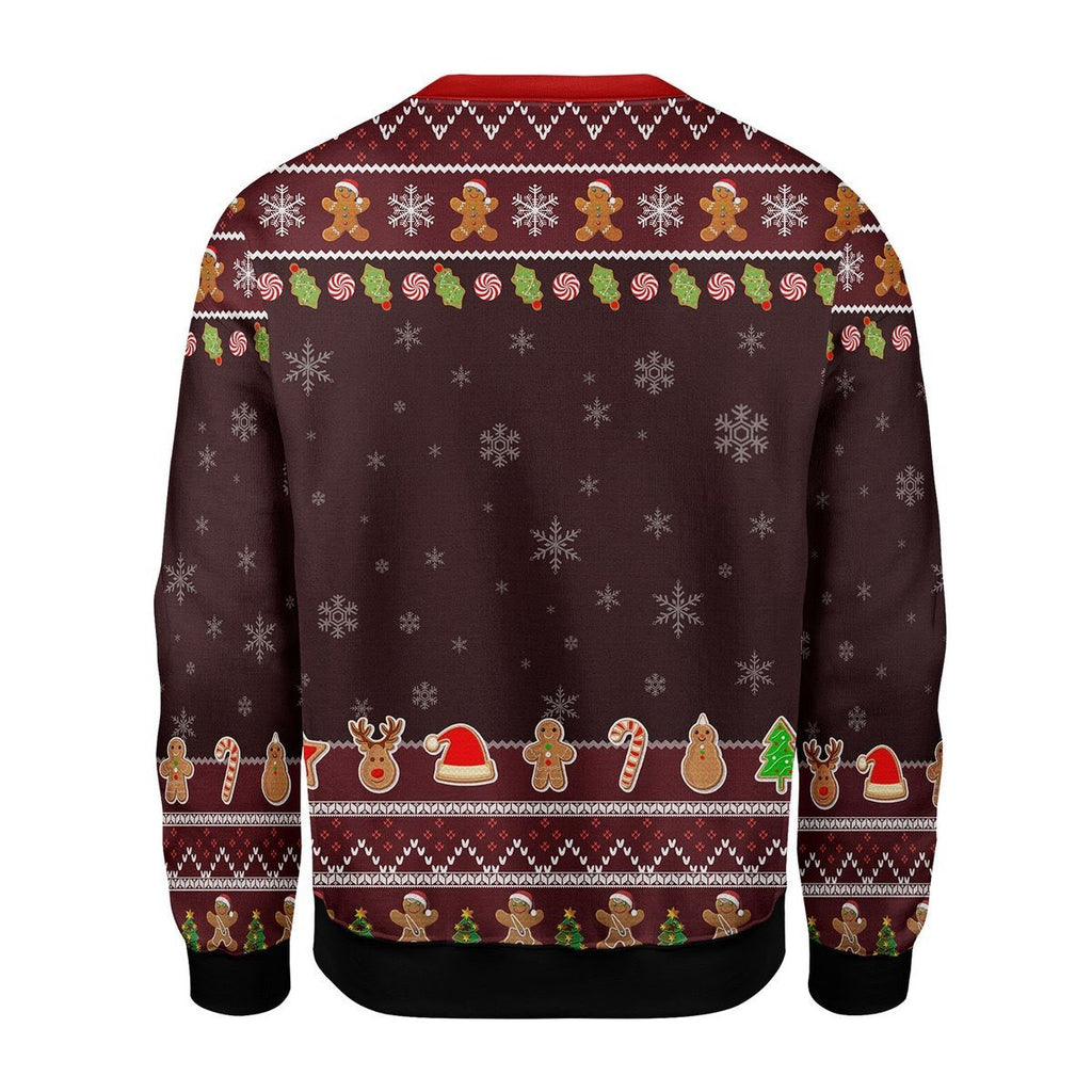 Gearhomies Christmas Unisex Sweater Gingerbread For Santa Christmas 3D Apparel