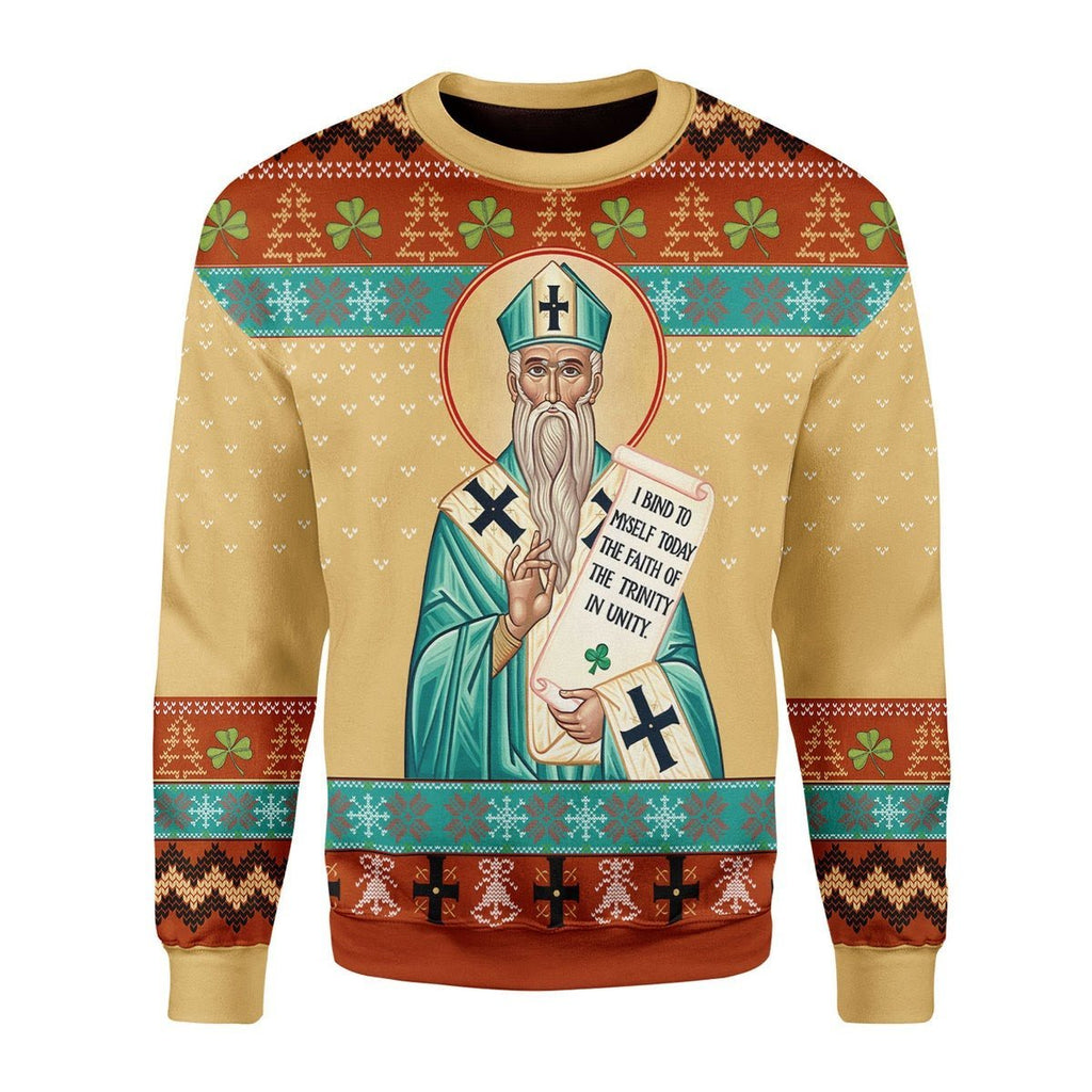 Gearhomies Christmas Unisex Sweater St. Patrick 3D Apparel