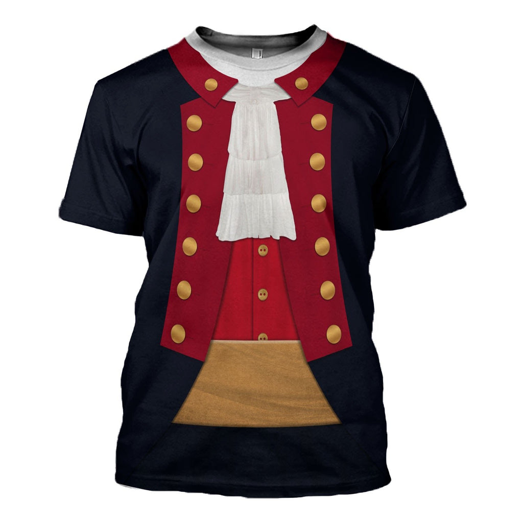 John Paul Jones Revolutionary War Uniform T-Shirt / S Qm1405