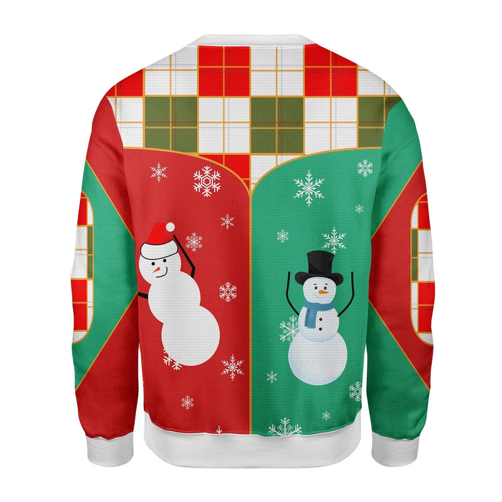 Gearhomies Christmas Unisex Sweater Nell's Snowmen On The Kelly Clarkson Show 3D Apparel