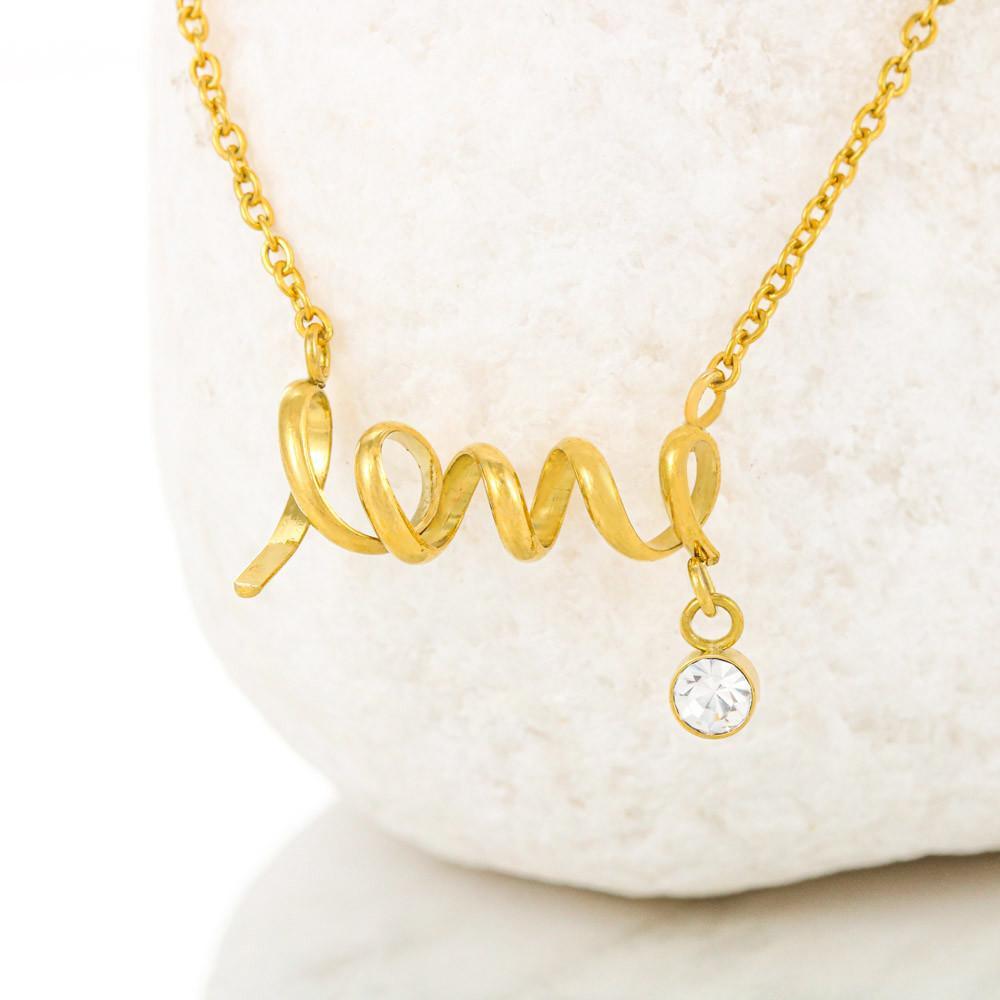 Customised Engaged Interlocking Heart Necklace Jewelry