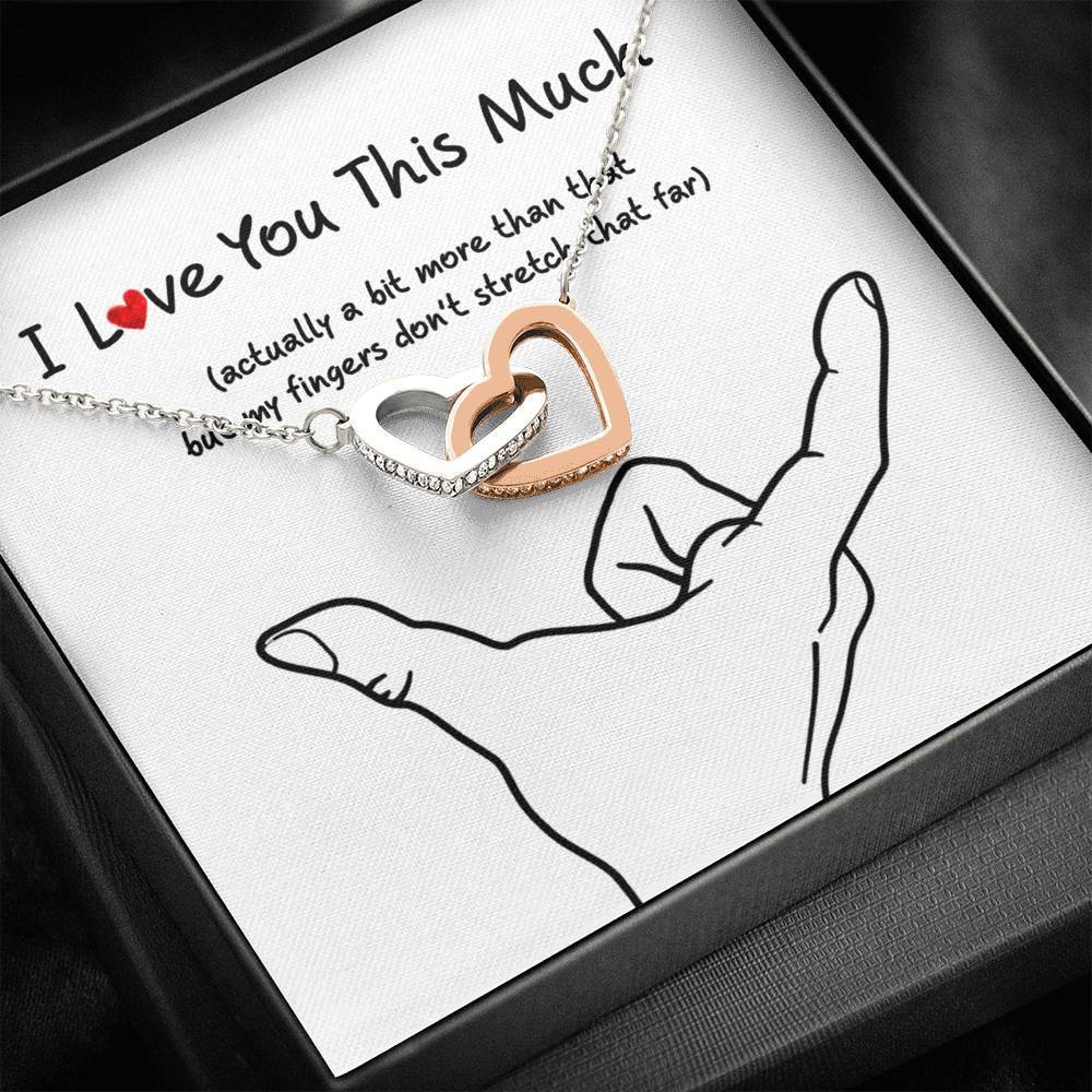 I Love You This Much Necklace Standard Box Jewelry