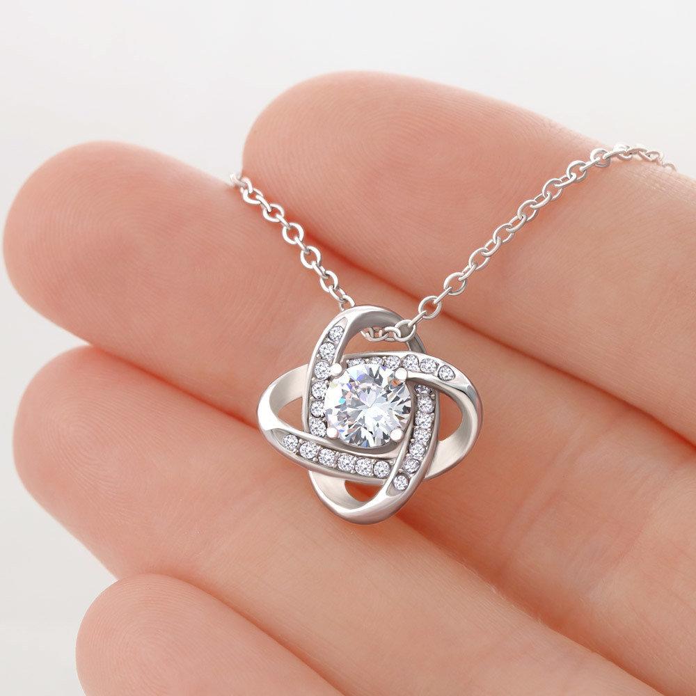 Lgbt To Beloved Interlocking Heart Necklace With Pod Message Card Jewelry