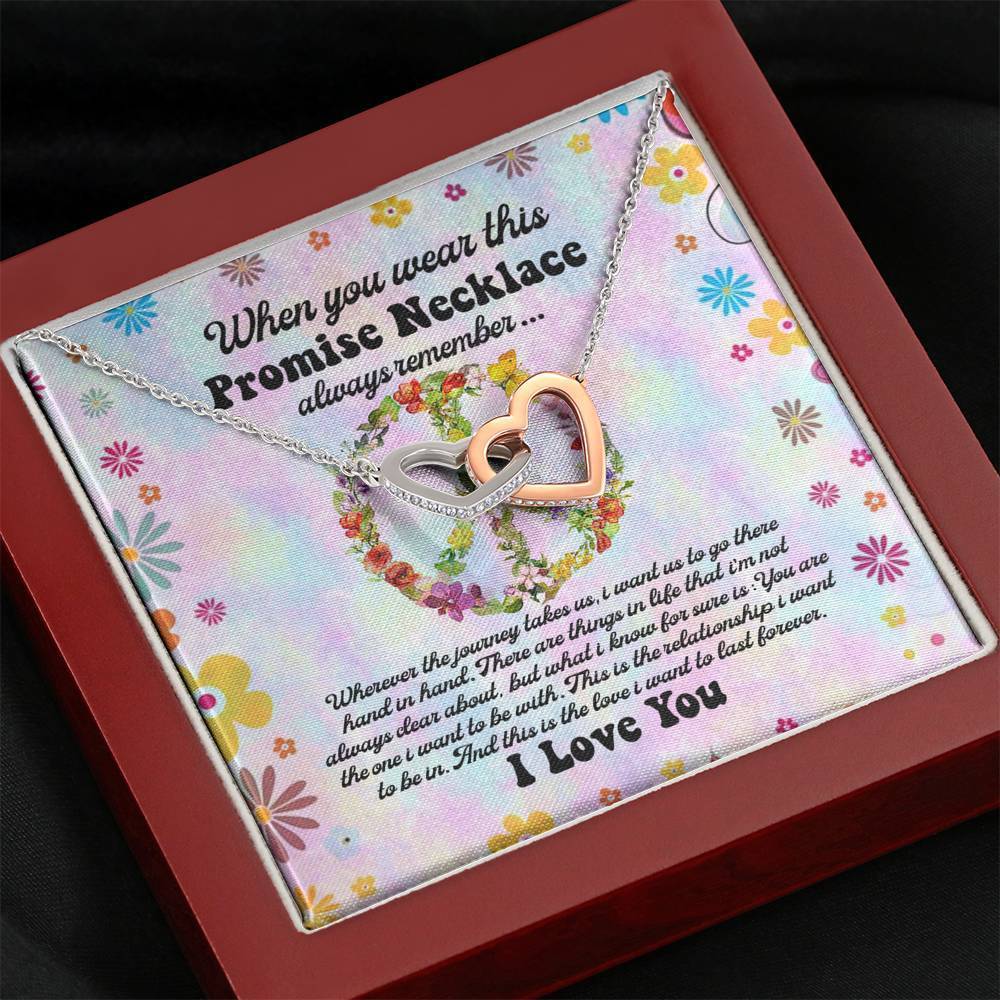 Hippie Promise Necklace For Girlfriend From Boyfriend For Couples Her Anniversary Gift Girlfriends