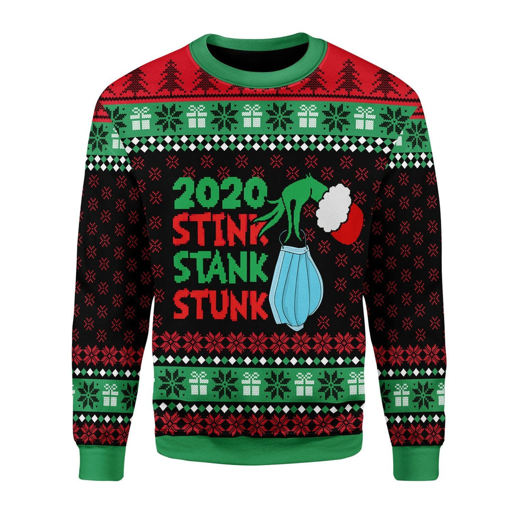 Gearhomies Christmas Unisex Sweater Stink Stank Stunk 2020 3D Apparel