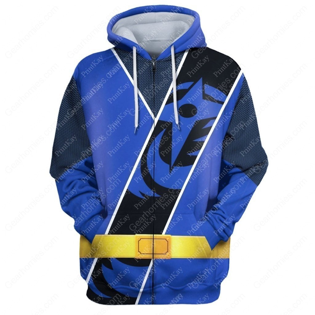 Blue Pr | Ninja Steel Zip Hoodie / S Qm87
