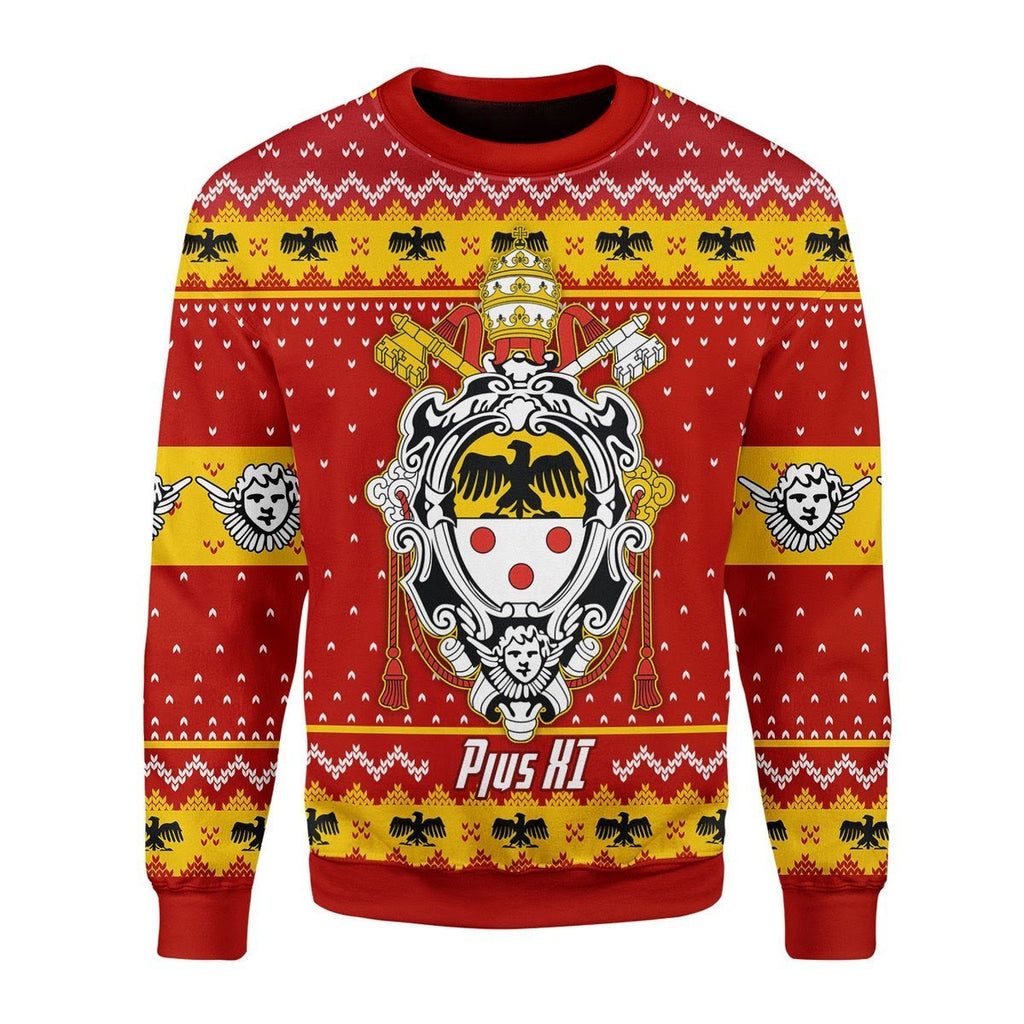 Gearhomies Christmas Unisex Sweater Pope Pius XI Coat Of Arms 3D Apparel