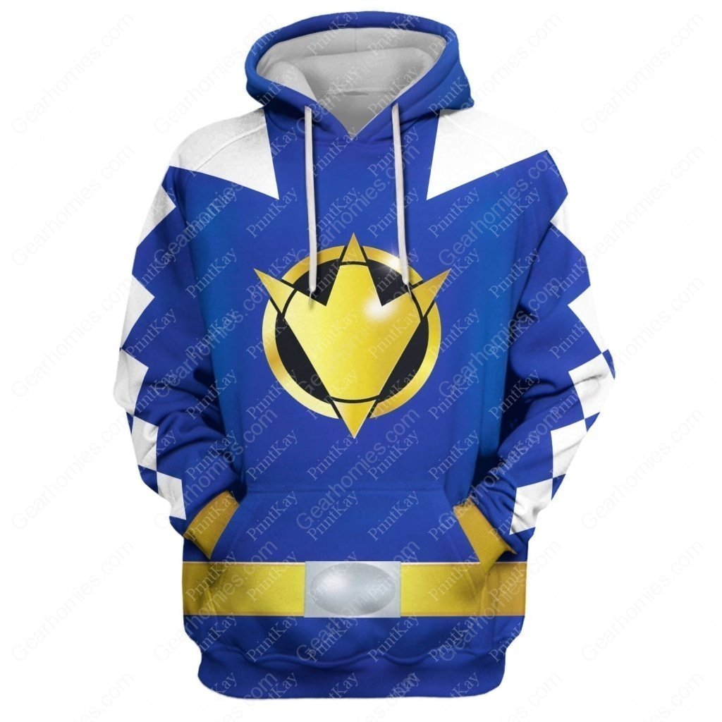 Dino Thunder Blue Hoodie / S Qm77