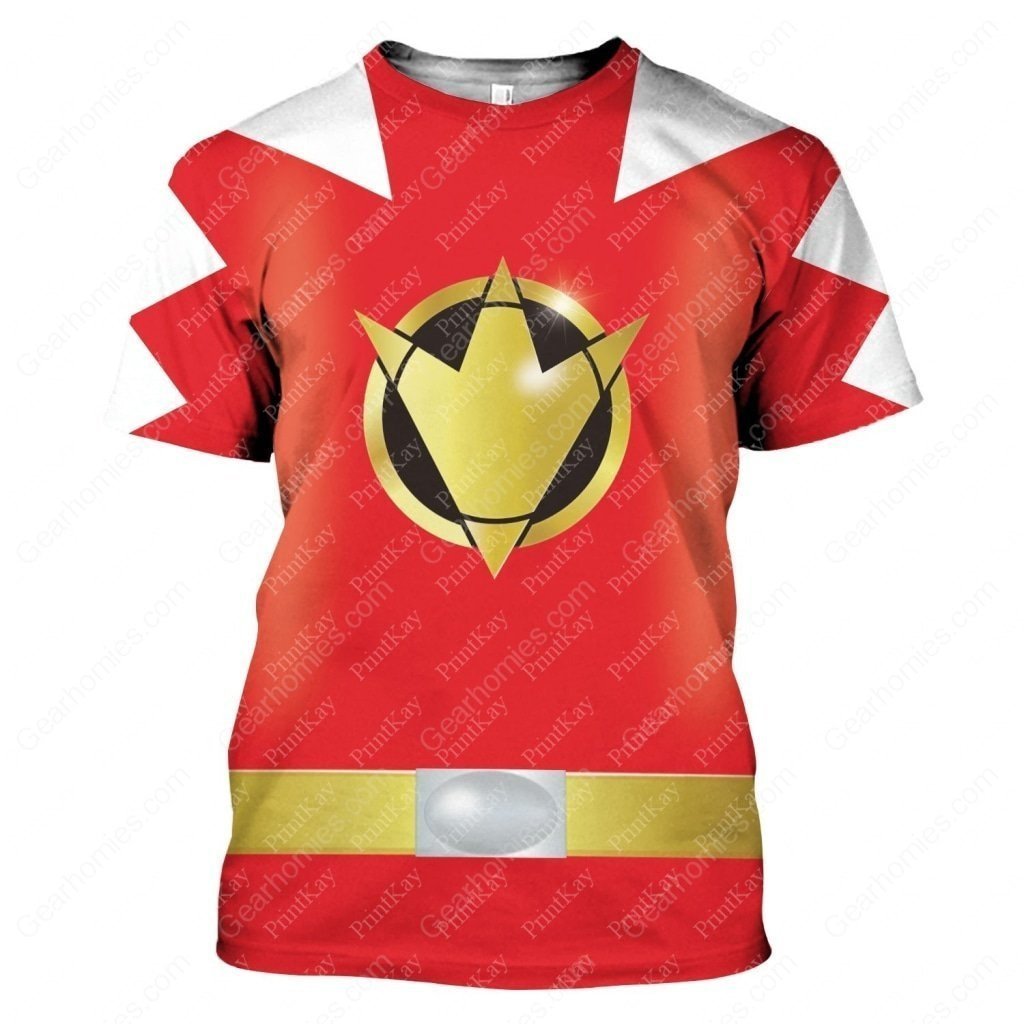 Dino Thunder Red T-Shirt / S Qm112