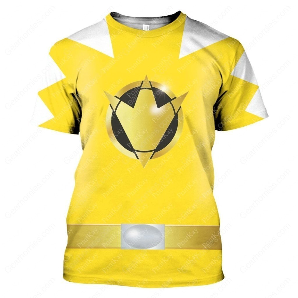 Dino Thunder Yellow T-Shirt / S Qm113