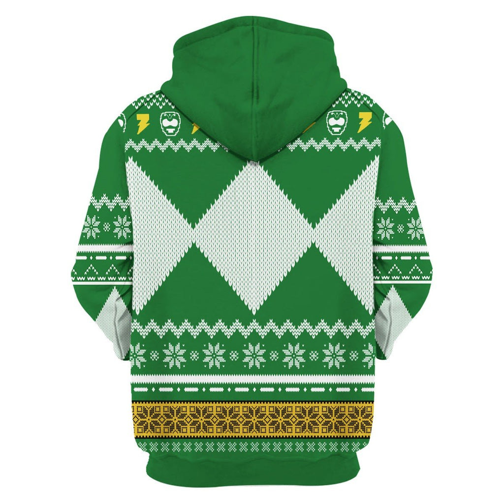 Gearhomies 3D Hoodie MightyMorphin, Green