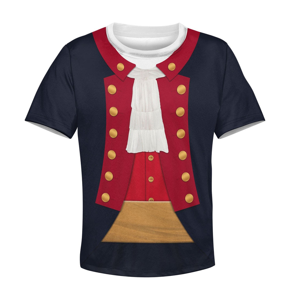 John Paul Jones Revolutionary War Uniform Kid T-Shirt / Toddler 2T Qm1410