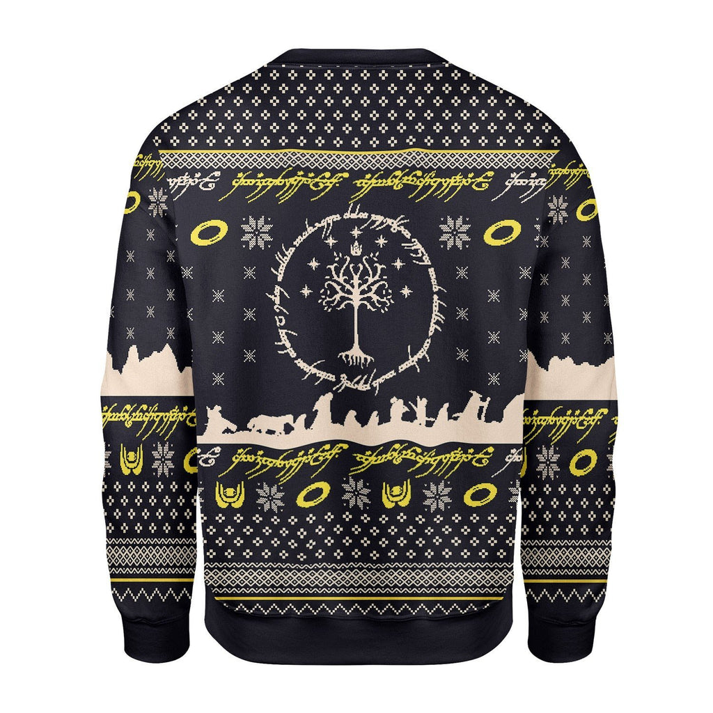 Gearhomies Christmas Unisex Sweater Lord Of The Rings Ugly Christmas 3D Apparel