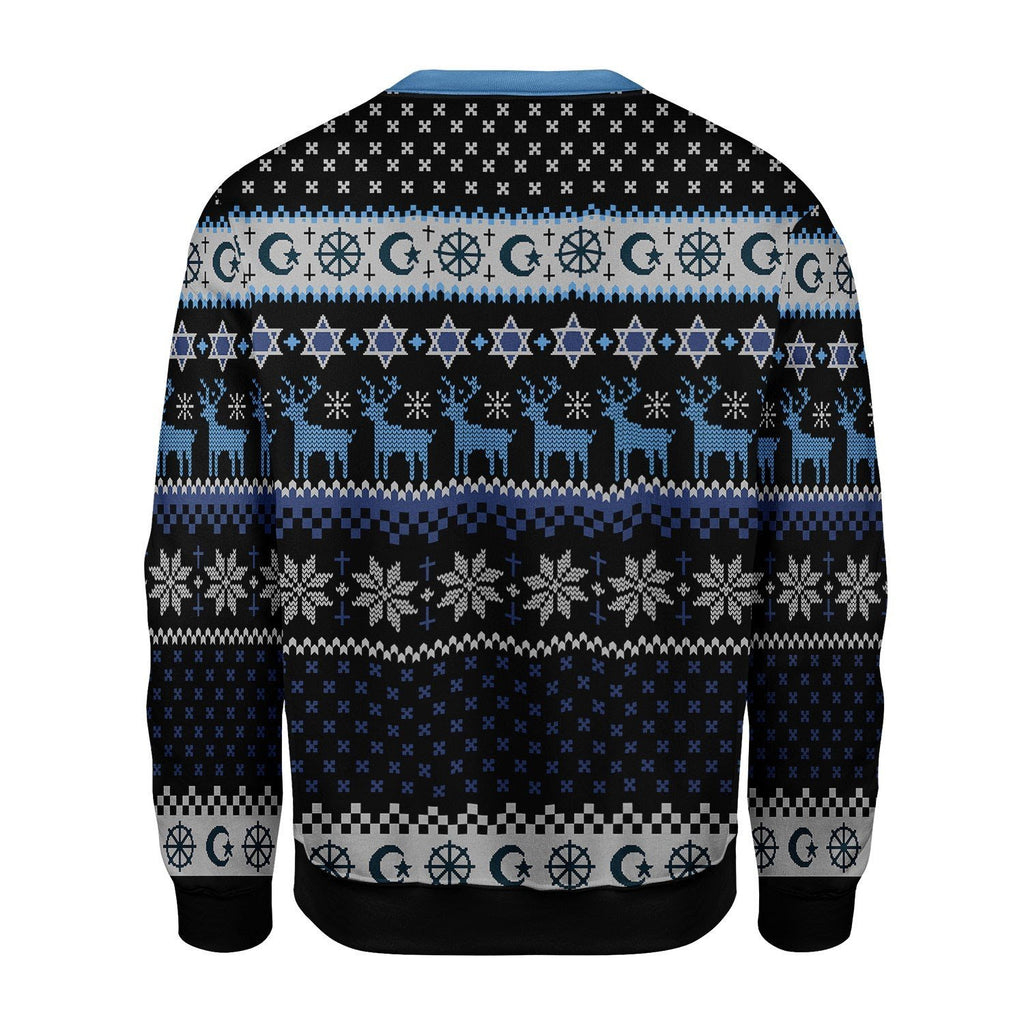 Gearhomies Christmas Unisex Sweater Just Jew It Ugly Christmas 3D Apparel