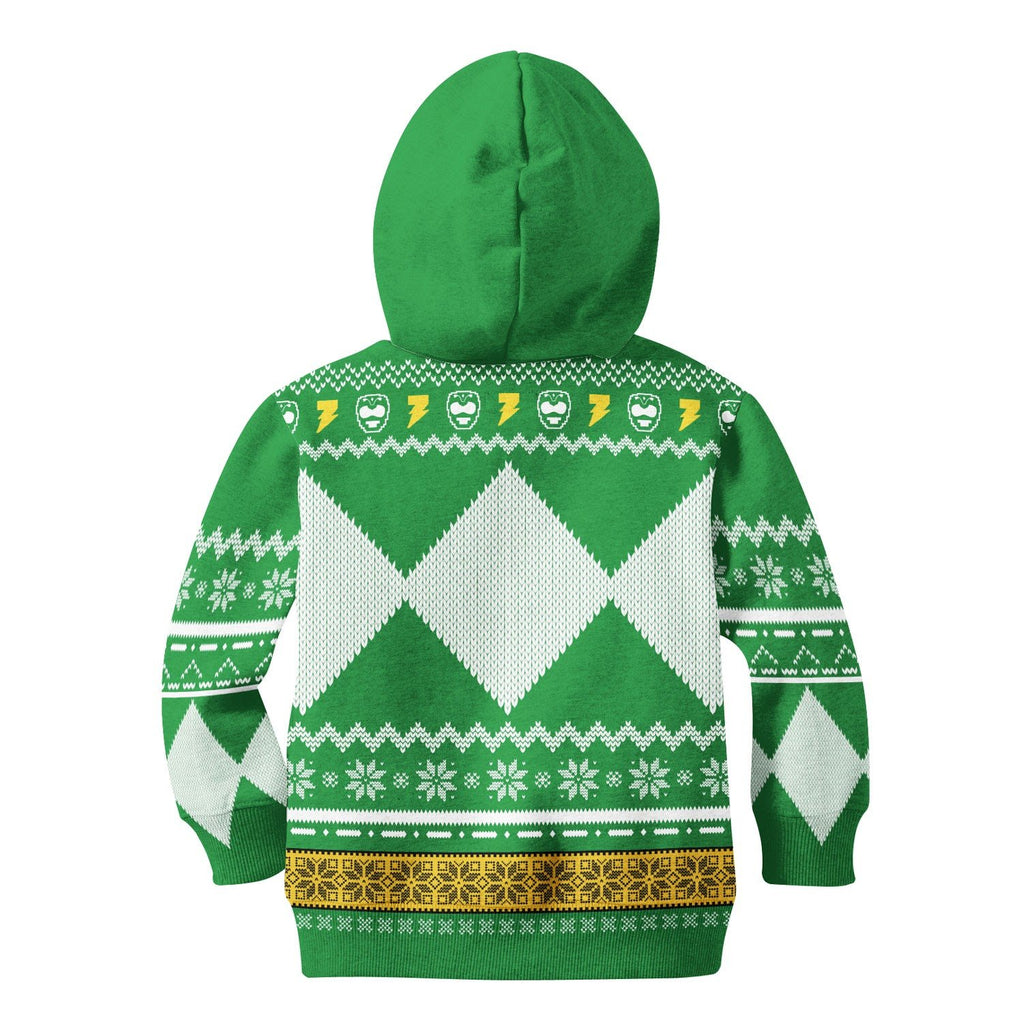 Gearhomies Unisex Kid Tops Pullover Sweatshirt Green Mighty3D Apparel