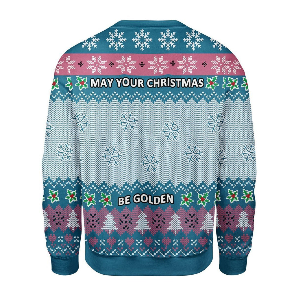 Gearhomies Christmas Unisex Sweater May Your Christmas Be Golden 3D Apparel