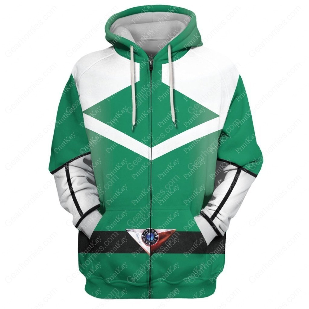 Green Pr Time Force Zip Hoodie / S Qm178