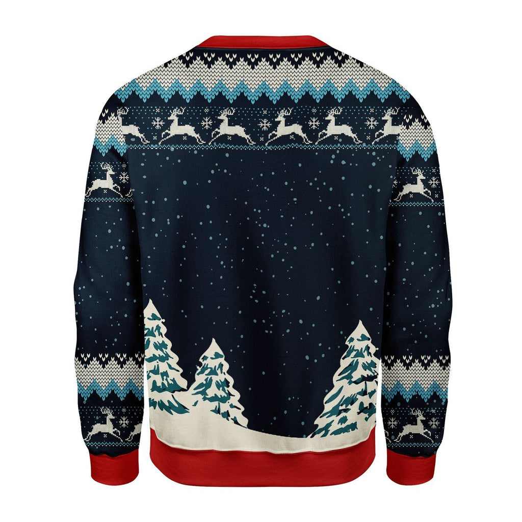 Gearhomies Christmas Unisex Sweater Deer Hunting Ugly Christmas 3D Apparel