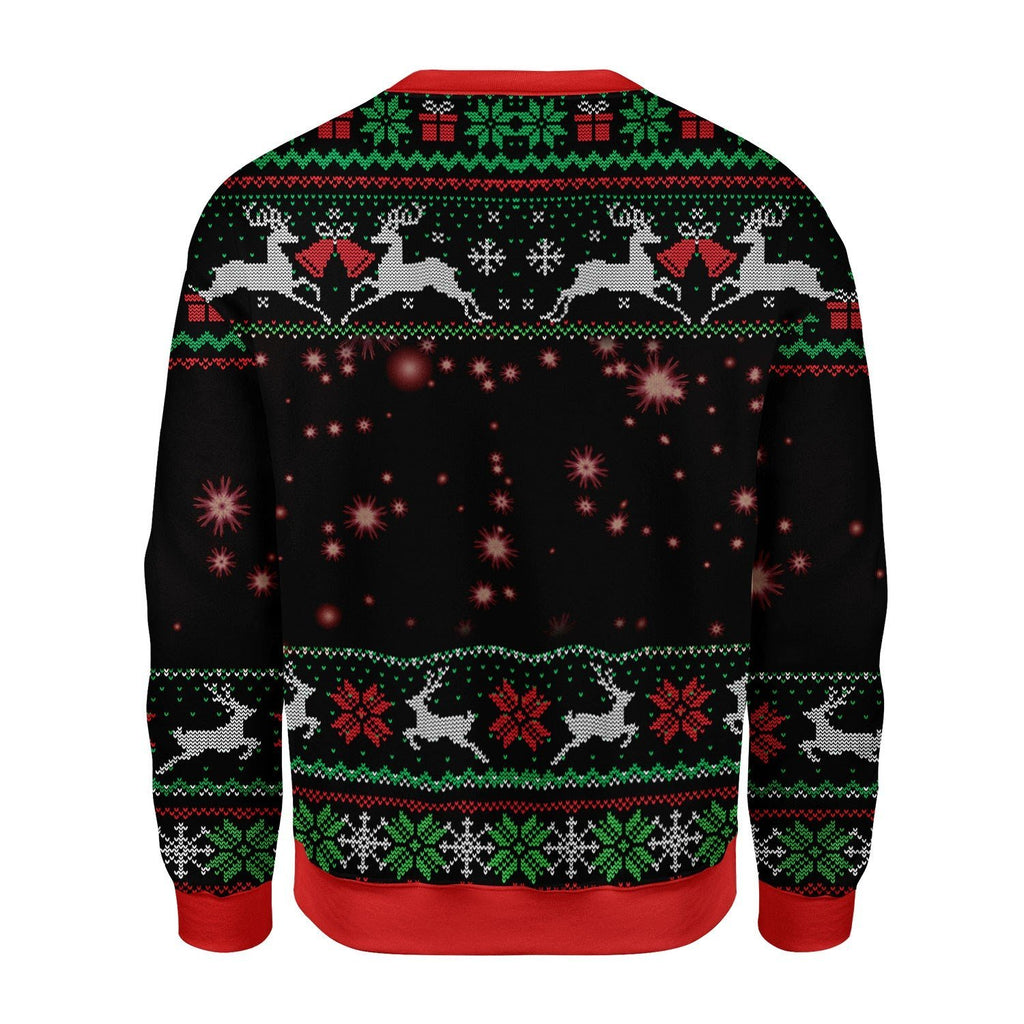 Gearhomies Christmas Unisex Sweater Kim Kardashian Santa Ugly Christmas 3D Apparel