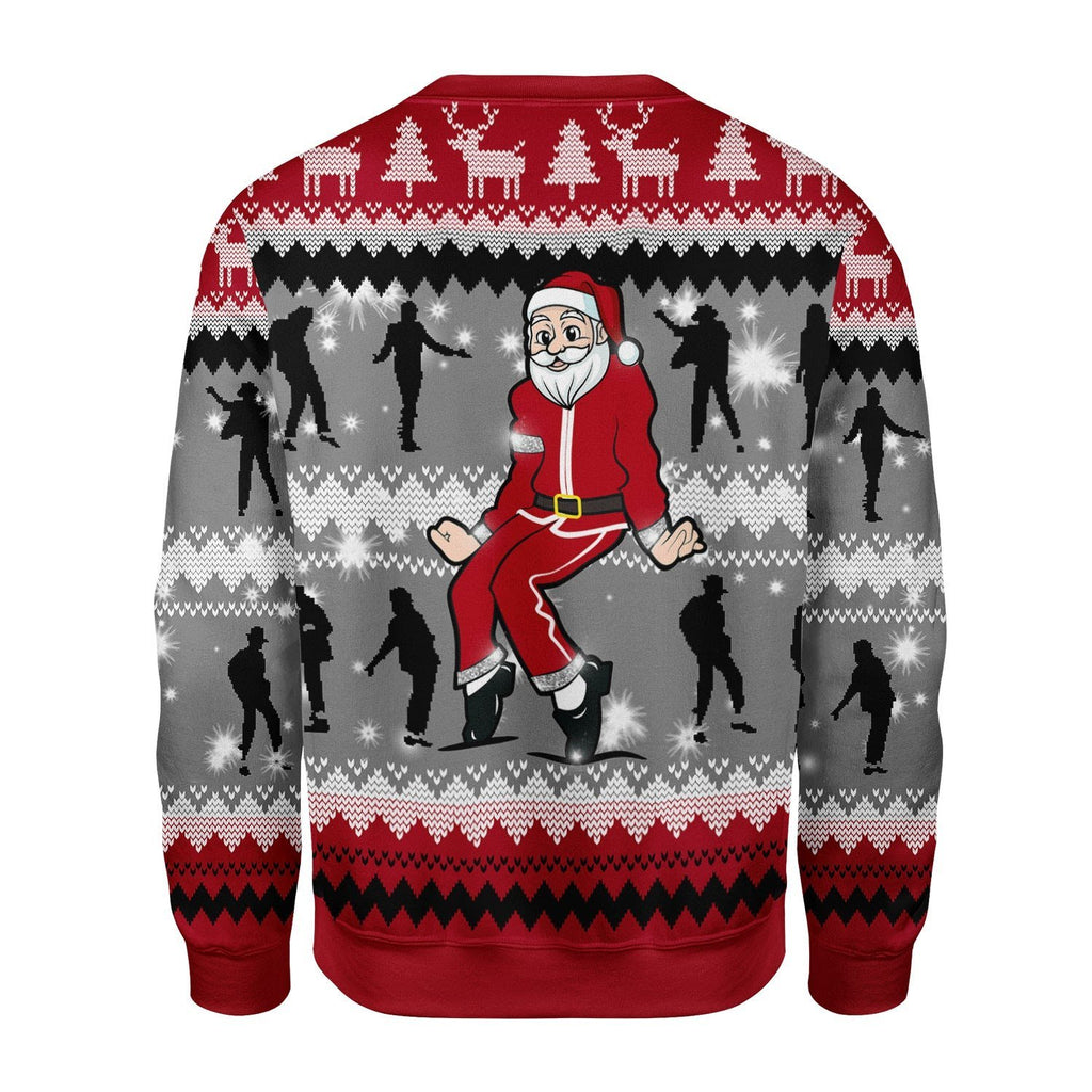 Gearhomies Christmas Unisex Sweater Dancing Michael Jackson Poses Ugly Christmas 3D Apparel
