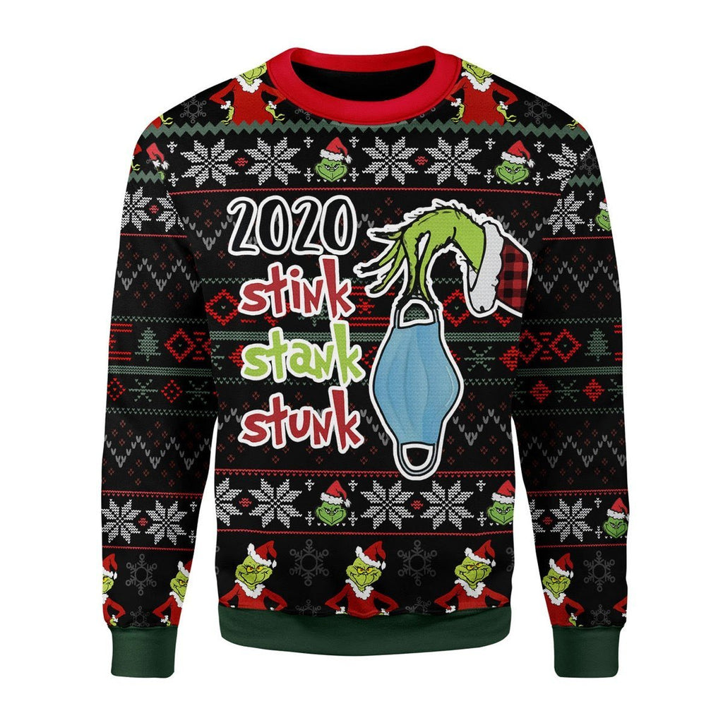 Gearhomies Christmas Unisex Sweater Stink Stank Stunk 3D Apparel