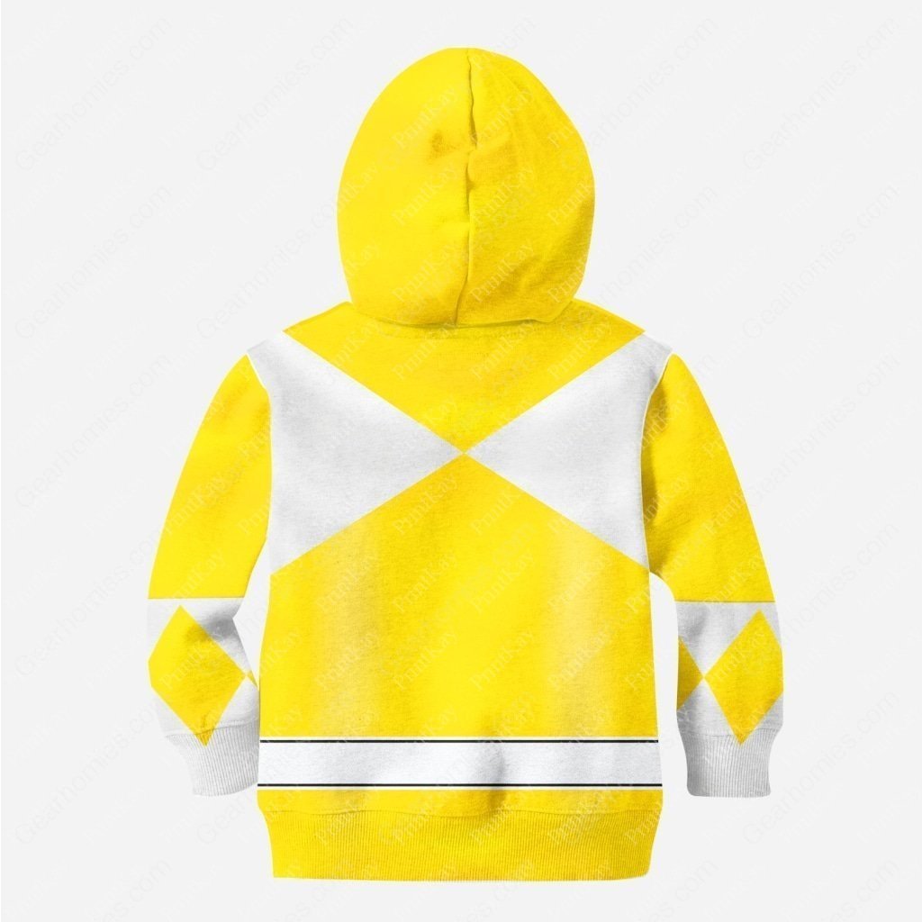 Gearhomies Unisex Kid Tops Pullover Sweatshirt Yellow PR 3D Apparel