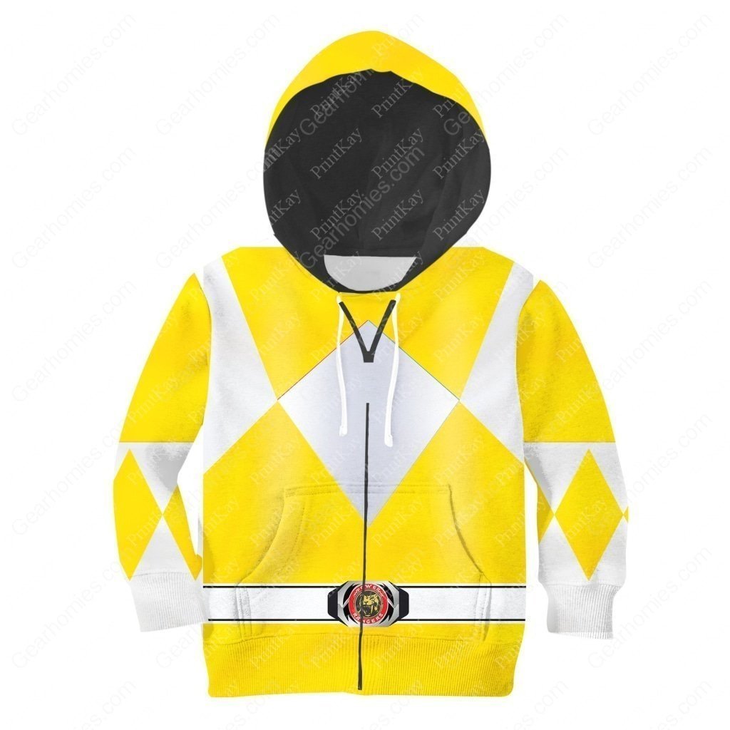Gearhomies Unisex Kid Tops Pullover Sweatshirt Yellow PR 3D Apparel