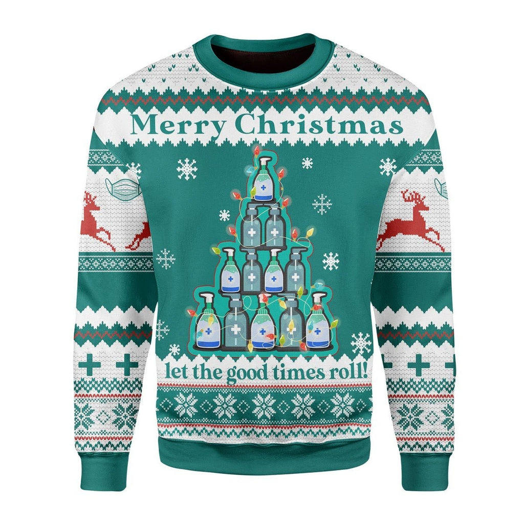 Gearhomies Christmas Unisex Sweater Sanitizer 3D Apparel