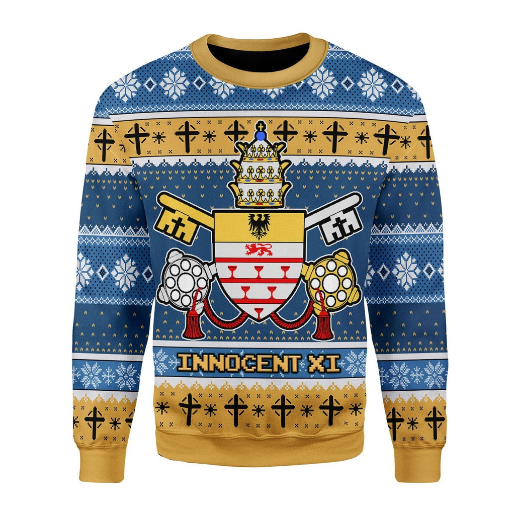 Gearhomies Christmas Unisex Sweater Innocent XI Coat Of Arms Christmas 3D Apparel