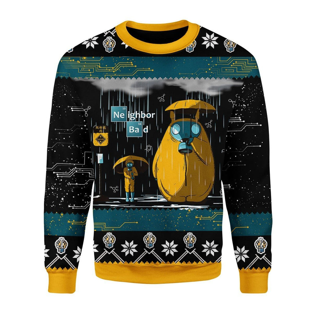 Gearhomies Christmas Unisex Sweater Neighbor Bad Ugly Christmas 3D Apparel