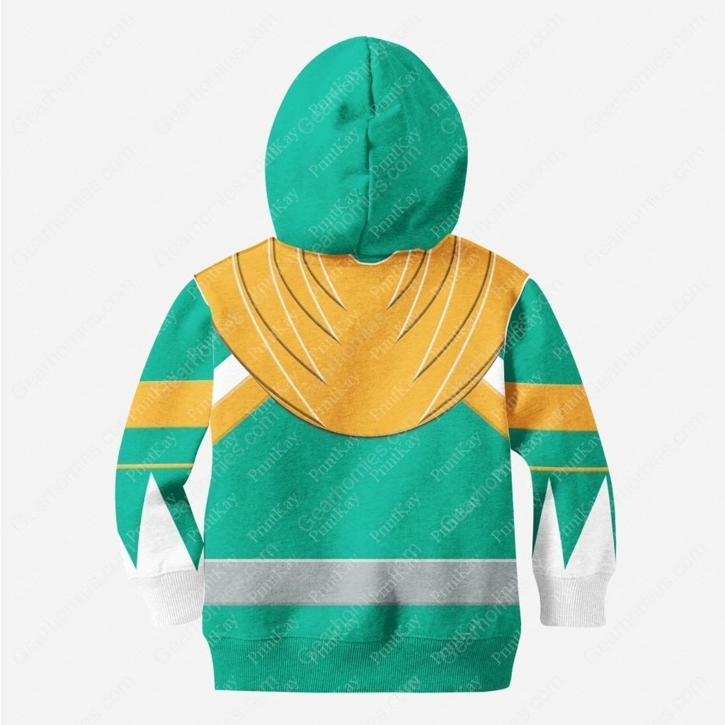 Gearhomies Unisex Kid Tops Pullover Sweatshirt Mighty Green Ranger Legacy 3D Apparel
