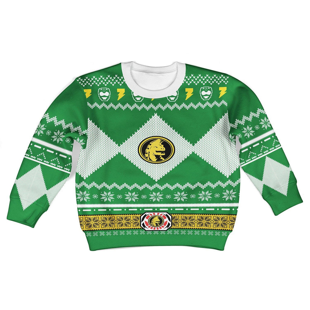 Gearhomies 3D Sweatshirt Green MightyMorphin